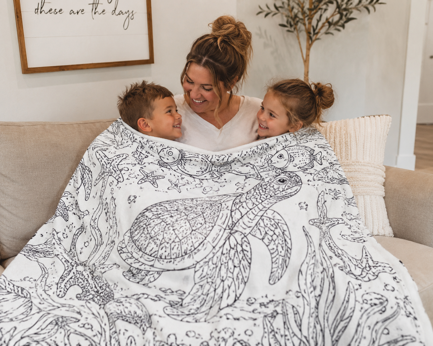 🐢 Ocean Adventure Color Blanket™